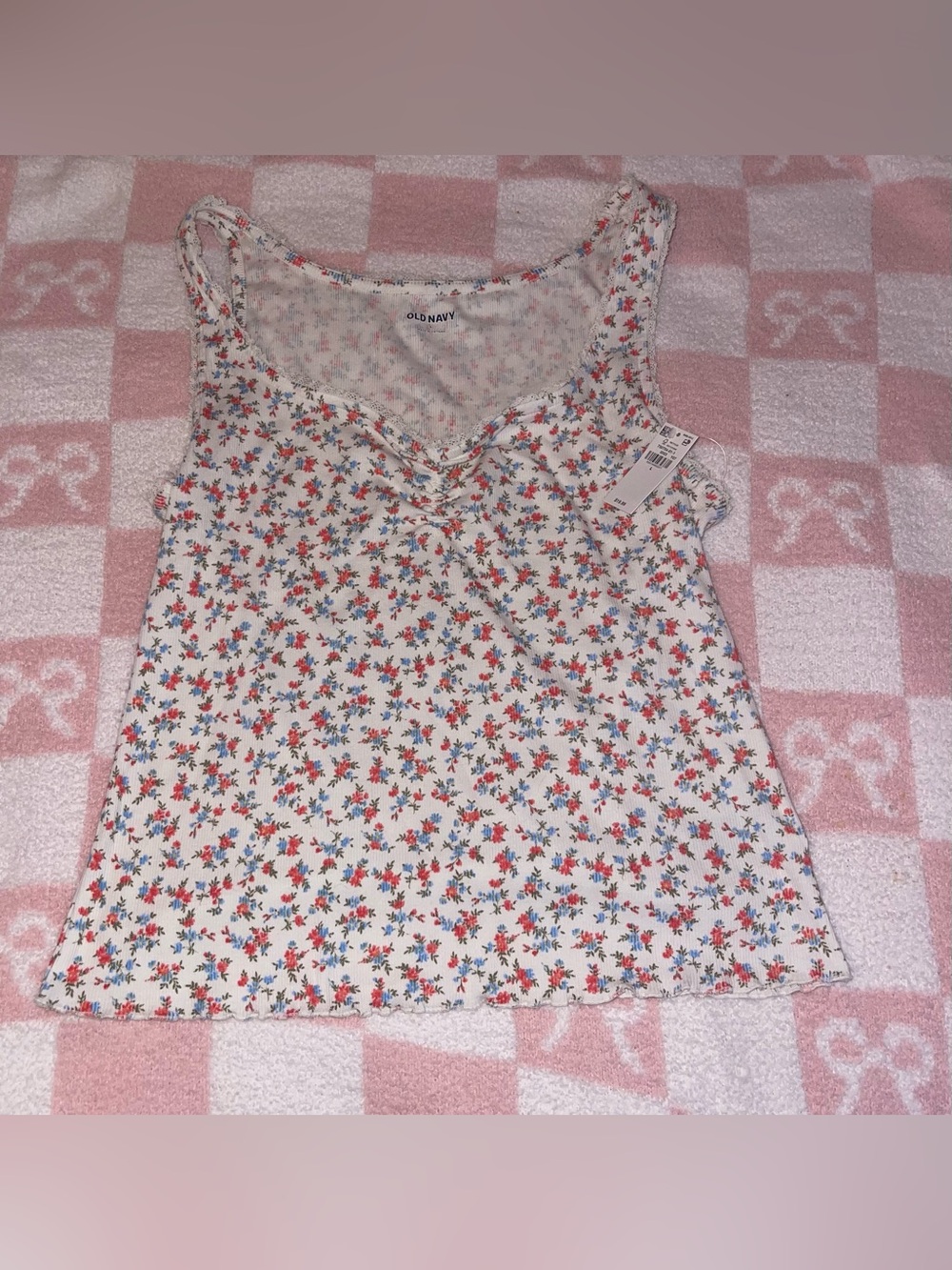 Old Navy Floral Racerback Tank